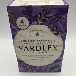 4 Pack Yardley London English Lavender Natural Moisturizing Bath Bar - 4‎ oz Ea